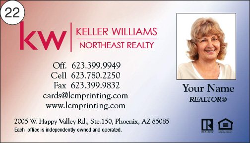 Keller Williams Business Card front 22